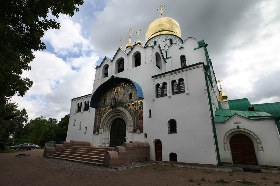 Федоровский собор в Пушкине зимой